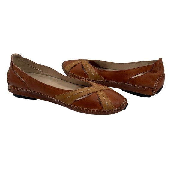 Pikolinos Brown Slip On Ballet Flats Size 40 Women's - Picture 1 of 9